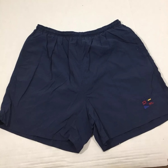 short swim trunks grey ralph lauren top